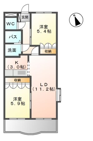 サンフォーレみのう壱番館の物件間取画像